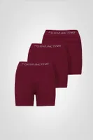 Bordo Microfiber Likralı Sentetik Yapılı Erkek Boxer 6lı Set FormActive 4400 - 6 ADET Bordo görsel 5