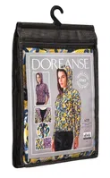 Çift Taraflı Kapüşonlu Desenli Kadın Mont Doreanse 4331 Multi Color farklı açı