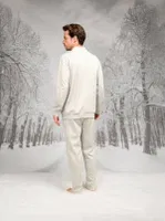 Çıtçıtlı Cepli Yuvarlak Yaka Uzun Kollu Erkek Pijama Takım Doreanse 26K4593 detay görünüm
