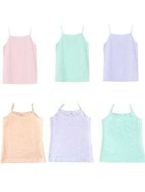 Öztaş Dantelli Likralı İp Askılı Kız Çocuk Atlet 3 lü Paket Öztaş 4629-F