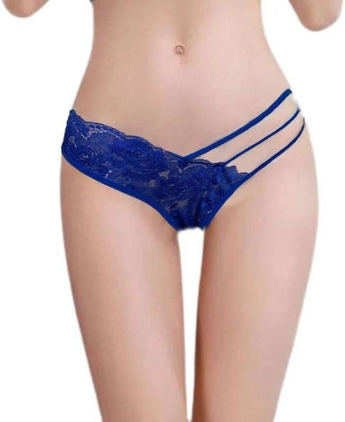 Transparan Dantelli Şerit Detaylı Fantazi String Külot Venlisa 6200