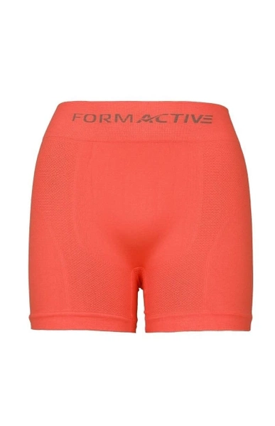 Dikişsiz Microfiber Likralı Erkek Boxer Neon Turuncu FormActive 4400