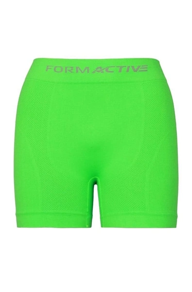 Dikişsiz Microfiber Likralı Erkek Boxer Neon Yeşil FormActive 4400