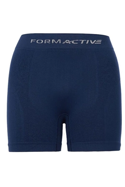 Dikişsiz Microfiber Likralı Erkek Boxer Sax Lacivert FormActive 4400