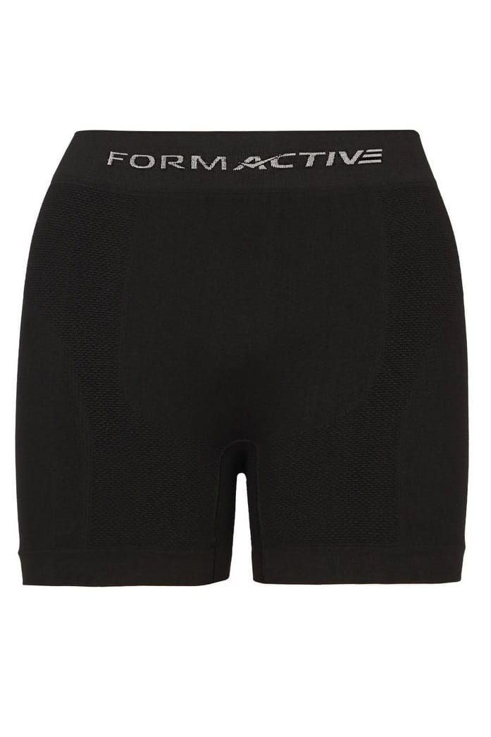Dikişsiz Microfiber Likralı Erkek Iç Çamaşırı Boxer Siyah FormActive 4400