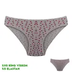 12'li Desenli Viscon Kadın Bikini Külot 12'li Dondeza 164-1 Görsel