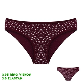 Dondeza Viscon Desenli Kadın Slip Külot 12'li Dondeza 164-4