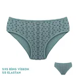 Desenli Viscon Kadın Bikini Külot 12'li Dondeza 264-2 Görsel