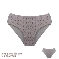 Dondeza 12'li Desenli Viscon Kadın Bikini Külot Dondeza 264-5