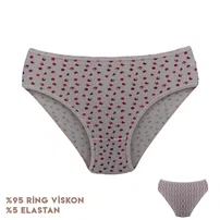 Dondeza 12'li Desenli Viscon Kadın Slip Külot Dondeza 264-6