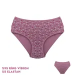 12'li Desenli Viscon Kadın Külot Bikini Külot Dondeza 364-1 Görsel