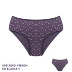 Viscon Desenli Kadın Bikini Külot 12'li Dondeza 364-12 Görsel