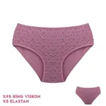 12'li Desenli Viscon Kadın Bikini Külot 12'li Dondeza 364-2 Görsel