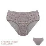 12'li Desenli Viscon Kadın Bikini Külot Dondeza 364-3 Görsel