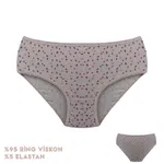 12'li Desenli Viscon Kadın Bikini Külot Dondeza 364-4 Görsel