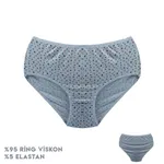 Karışık Desenli Viscon Kadın Bikini Külot 12'li Dondeza 664-4 Görsel