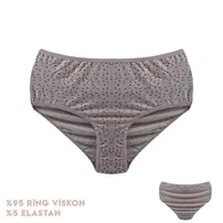 Dondeza Viscon Çiçek Desenli Kadın Bikini Külot 12'li Dondeza 664-8