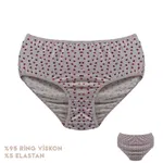 Desenli Viscon Kadın Bikini Külot 12'li Dondeza 664-9 Görsel