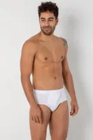 Doğal Pamuk Rahat Penye Erkek Klasik Slip Külot DoReMi 002-002030 Beyaz farklı açı