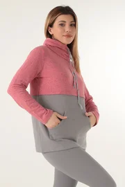 DOREMI Spor Bayan Dik Yaka Sweat Doremi 002-000740