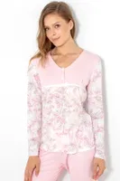 Bayan Pijama Üstü  Doremi 002-001014 Pembe görsel 4