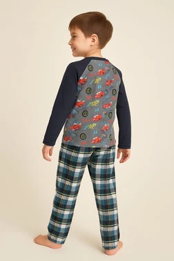 DOREMI Erkek Çocuk Ekoseli Pijama Takımı DoReMi 002-000595 - Alternatif Görünüm