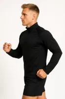 Fermuarlı Uzun Kollu Erkek Sweatshirt DoReMi 002-T28221 Siyah detay görünüm