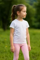 Seamless Pembe Kız Çocuk Tayt DoReMi 002-001148 Pembe farklı açı