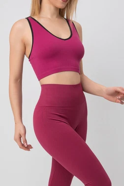 DOREMI Seamless Fitilli V Yaka Esnek Askılı Spor Sütyen DoReMi 002-000167 - Alternatif Görünüm