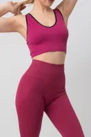 Seamless Fitilli V Yaka Esnek Askılı Spor Sütyen DoReMi 002-000167 farklı açı
