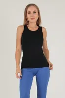 DoReMi Seamless Kadın Kalın Askılı Atlet 002-004545 Siyah görsel 5