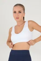 Kaplı Seamless Spor Büstiyer DoReMi 002-T15450 Beyaz