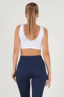 Kaplı Seamless Spor Büstiyer DoReMi 002-T15450 Beyaz görsel 4