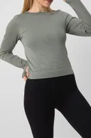 Move Seamless Spor Tişört DoReMi 002-000173 Haki detay görünüm