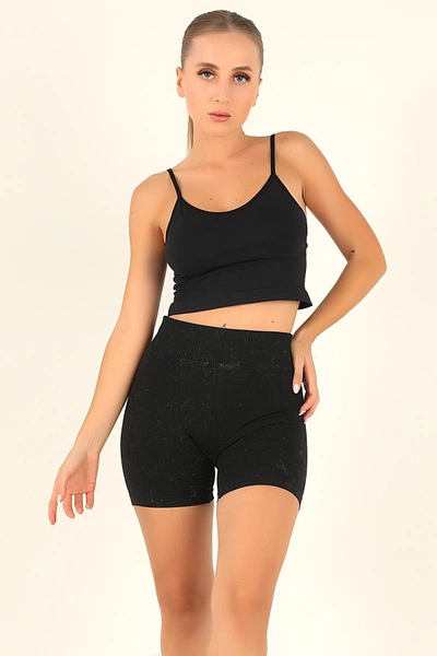 Seamless Normal Bel Kısa Kadın Tayt DoReMi 002-T16368