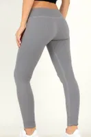 Seamless Normal Bel Ripli Spor Tayt DoReMi 002-T16351 Antrasit detay görünüm