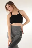 Seamless Sırt Detaylı Spor Sütyen DoReMi 002-000151 Siyah