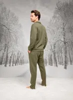 Düğmeli Cepli Gömlek Yaka Uzun Kollu Erkek Pijama Takım Doreanse 26K4592 detay görünüm