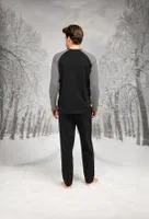 Düğmeli Cepli Yuvarlak Yaka Erkek Pijama Takım Doreanse 26K4609 detay görünüm