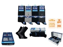 Dündar Çorap 4 Mevsim Pamuklu Dikişsiz Yıkamalı Kokulu Erkek Garson Çorap 12'li Dündar 4759