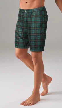 Doreanse Ekoseli Yeşil Cepli Erkek Şort Doreanse 4632