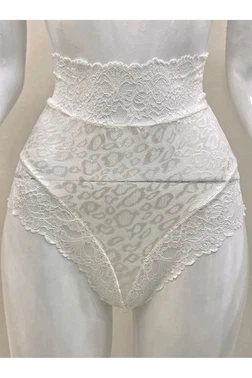 Sistina Ekru Dantelli Yüksek Bel Külot Sistina Venüs-K1012 - Alternatif Görünüm