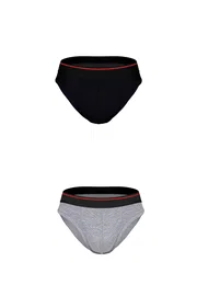 Darkzone 2Li Lastikli Siyah Erkek Slip Darkzone 0002