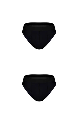 Darkzone 2Li Lastikli Siyah Erkek Slip Darkzone 0001