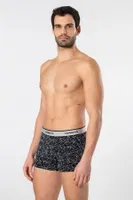 Geniş Lastikli Desenli Likralı 3lü Boxer Cacharel 1339 detay görünüm