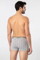 3lü Likralı Desenli Erkek Boxer Cacharel 1339 Lacivert 8 görsel 4