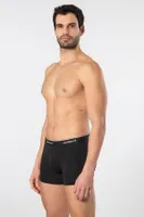 3lü Geniş Bel Lastikli Desenli Likralı Erkek Boxer Cacharel 1339 Siyah 2 görsel 4