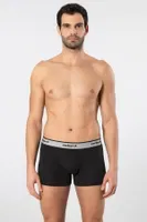 3lü Desenli Likralı Pamuklu Erkek Boxer Cacharel 1339 Siyah 3 görsel 4
