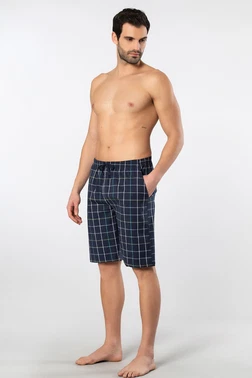 Cacharel Cepli Kareli Dokuma Bermuda Erkek Tek Alt Cacharel 2241 - Alternatif Görünüm