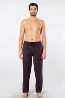 Bordo Dokuma Tek Alt Erkek Pijama Cacharel 2240 Bordo 1